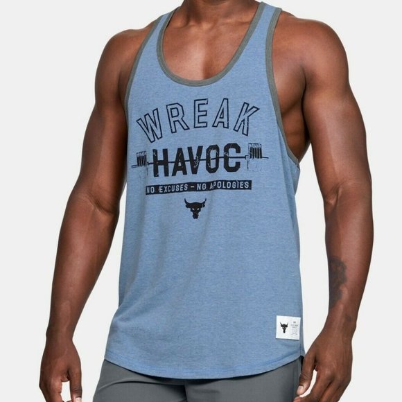 Under Armour Other - Under Armour Project Rock blue tank top 1346069